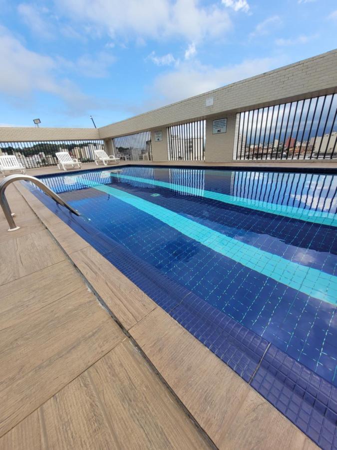 Flat Completo Novo A 350M Da Praia Com Piscina São Vicente Eksteriør billede