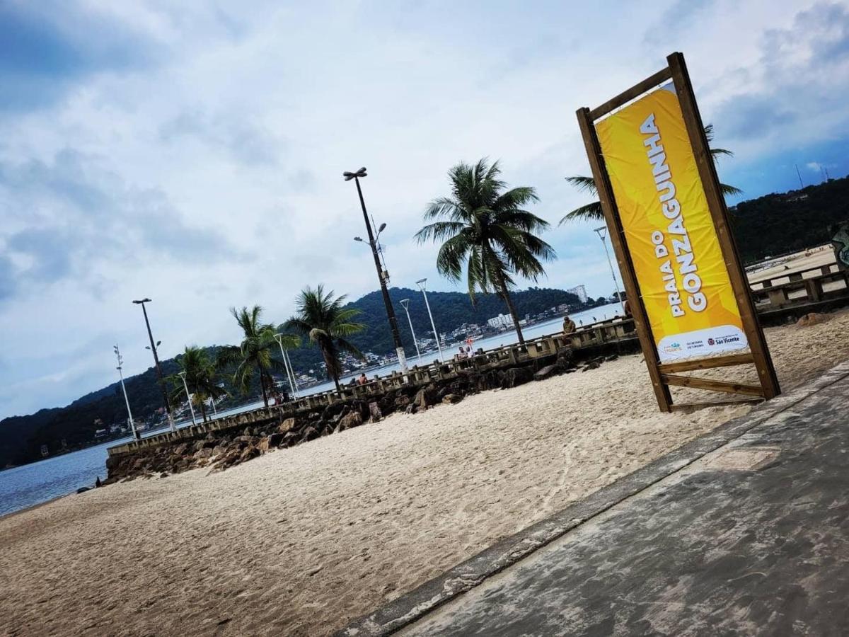 Flat Completo Novo A 350M Da Praia Com Piscina São Vicente Eksteriør billede